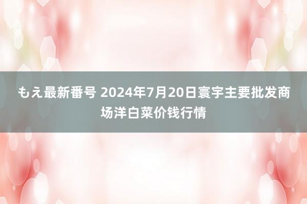 もえ最新番号 2024年7月20日寰宇主要批发商场洋白菜价钱行情