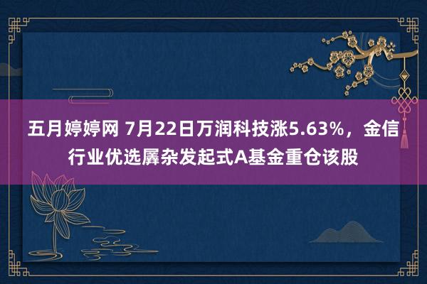 五月婷婷网 7月22日万润科技涨5.63%，金信行业优选羼杂发起式A基金重仓该股