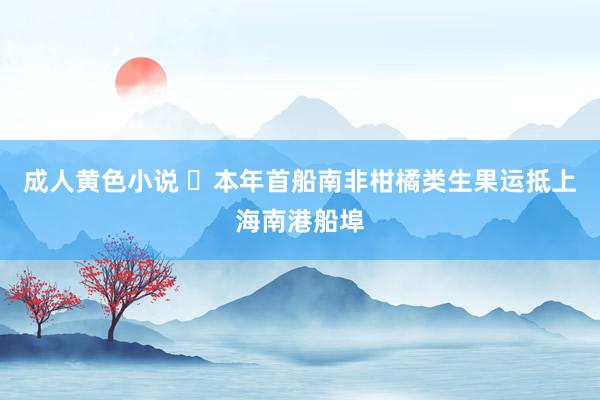 成人黄色小说 ​本年首船南非柑橘类生果运抵上海南港船埠