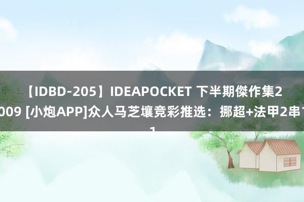 【IDBD-205】IDEAPOCKET 下半期傑作集2009 [小炮APP]众人马芝壤竞彩推选：挪超+法甲2串1